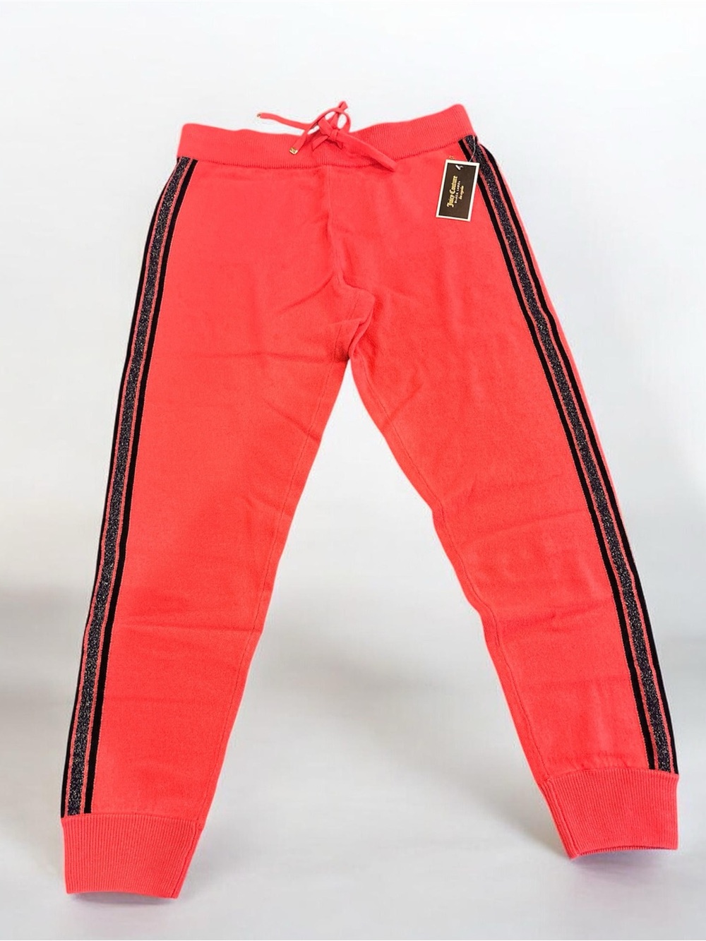 Luxury Juicy Couture Black Label 100% Cashmere Joggers Teaberry NWT